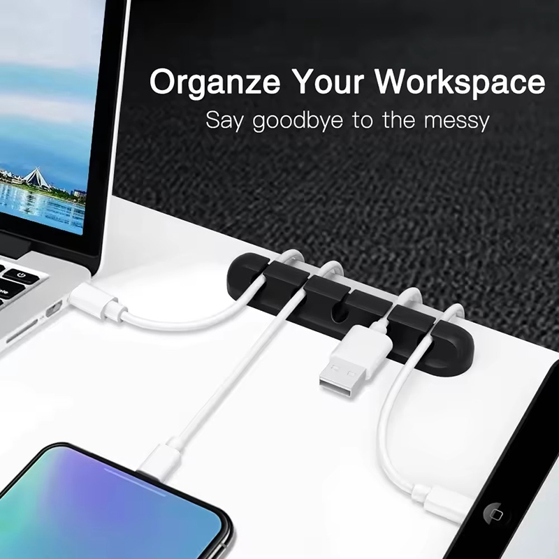 Silicone USB Cable Clip Winder - Cable Box Organizer のレビューと価格