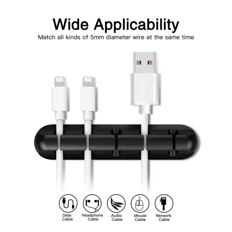 Silicone USB Cable Clip Winder - Cable Box Organizer のレビューと価格