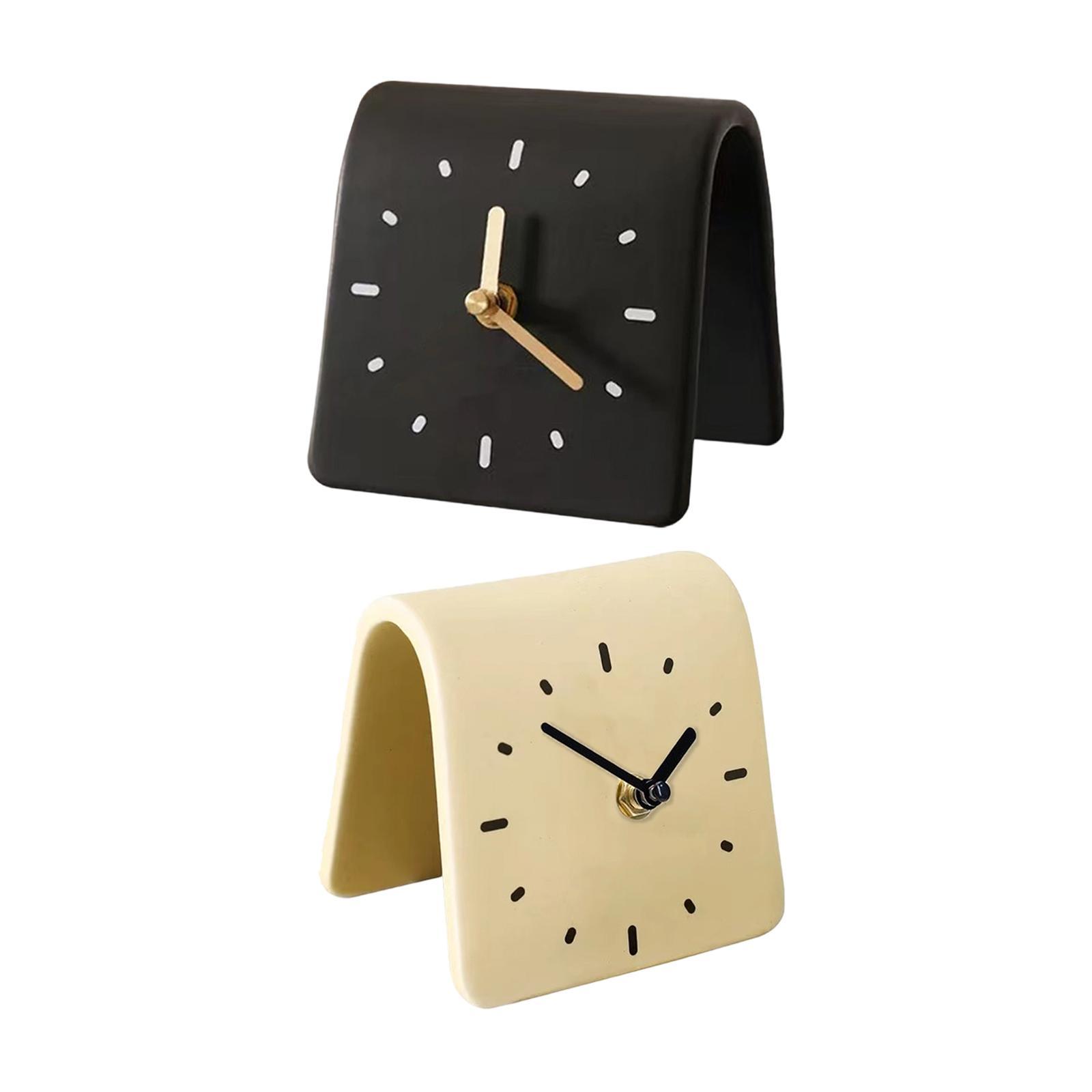 Desk Clock Modern Art Shelf Cl - Desk Setup Productivity のレビューと価格