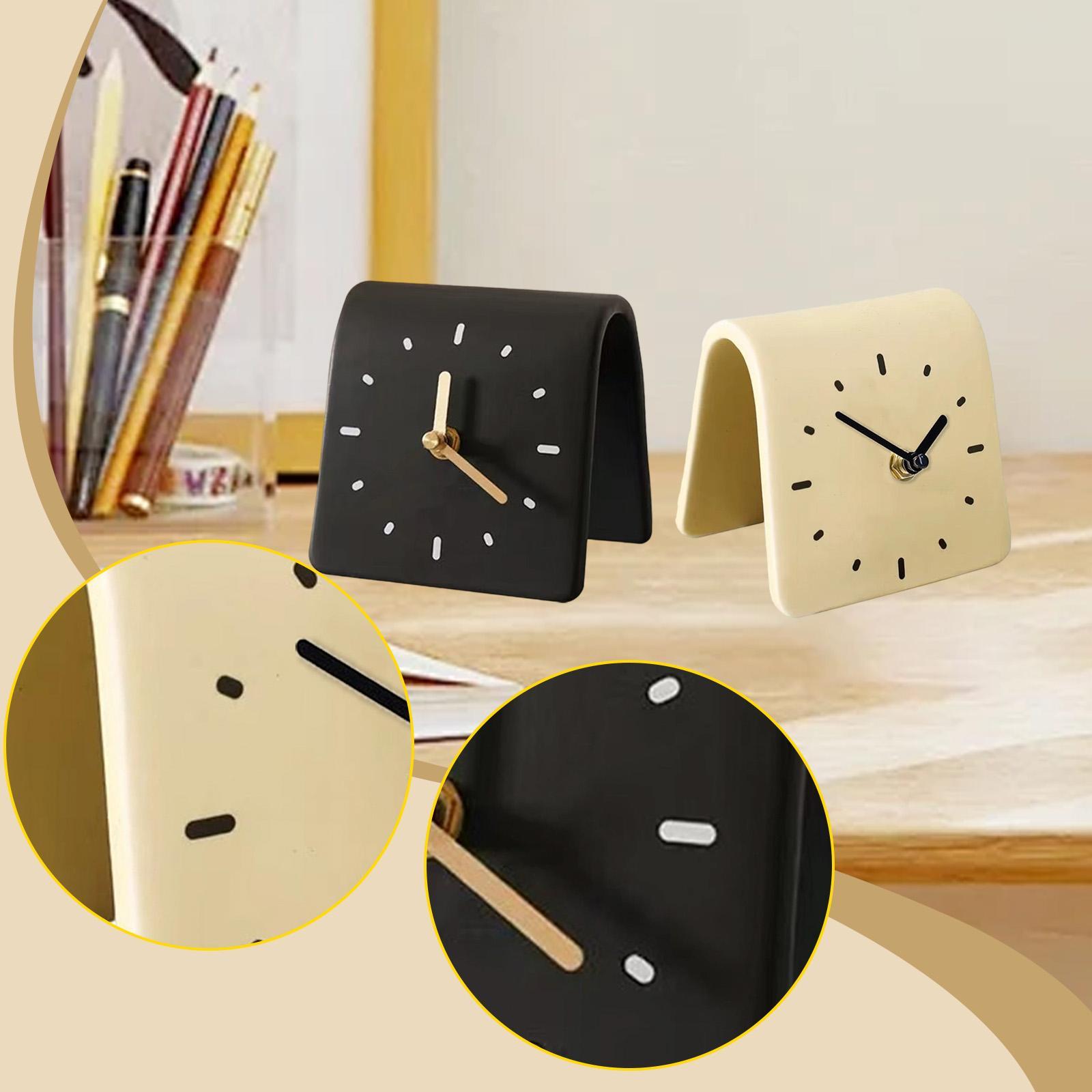 Desk Clock Modern Art Shelf Cl - Desk Setup Productivity のレビューと価格