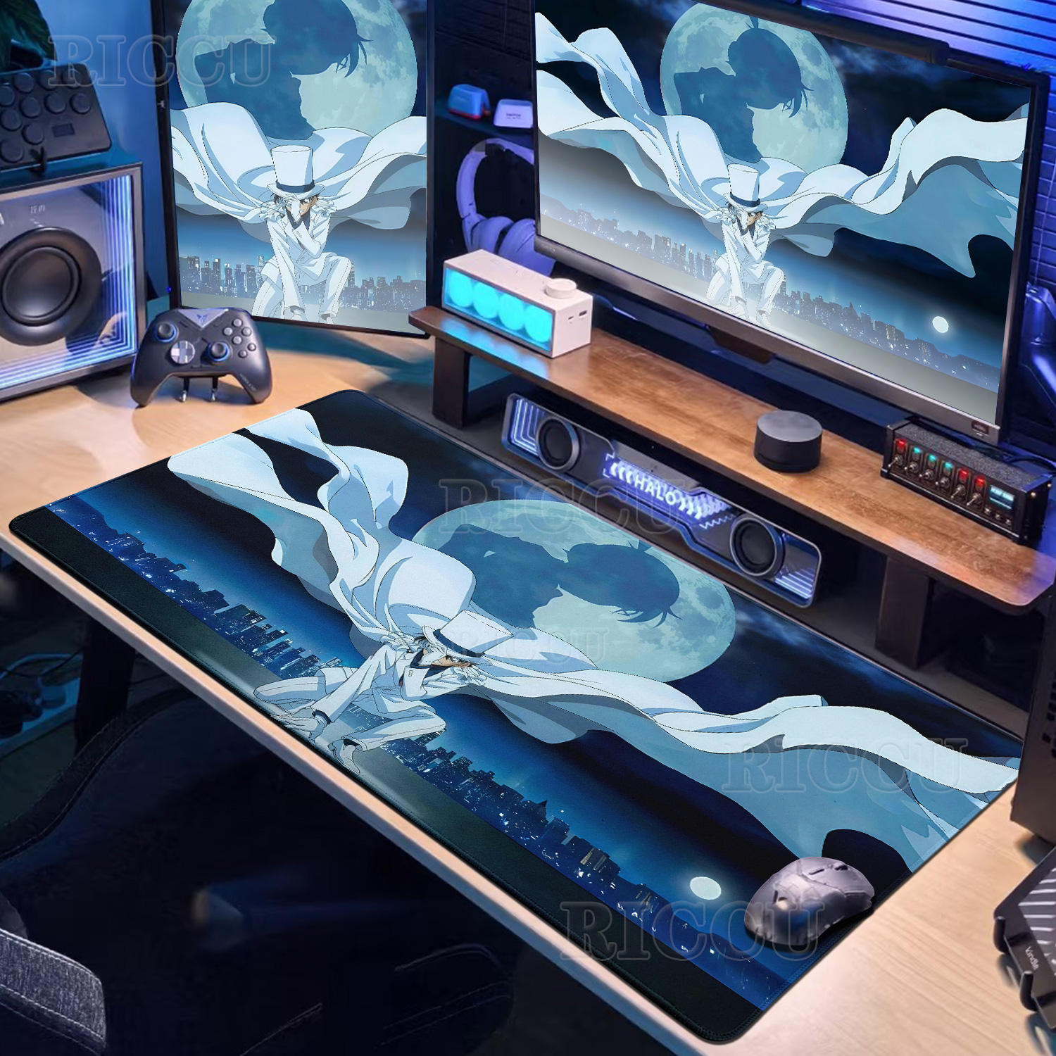 Anime D-Detective Conan Mouse  - Desk Setup With Laptop のレビューと価格
