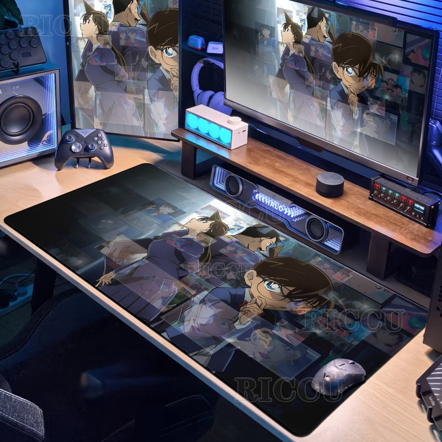 Anime D-Detective Conan Mouse  - Desk Setup With Laptop のレビューと価格