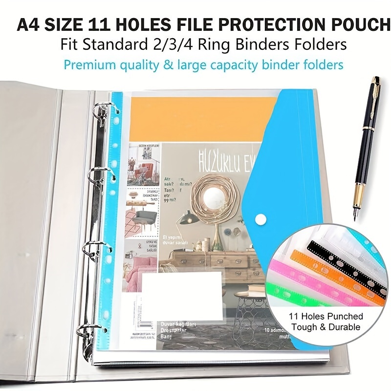 Colorful Plastic File Folders  - Ring Binder Box のレビューと価格