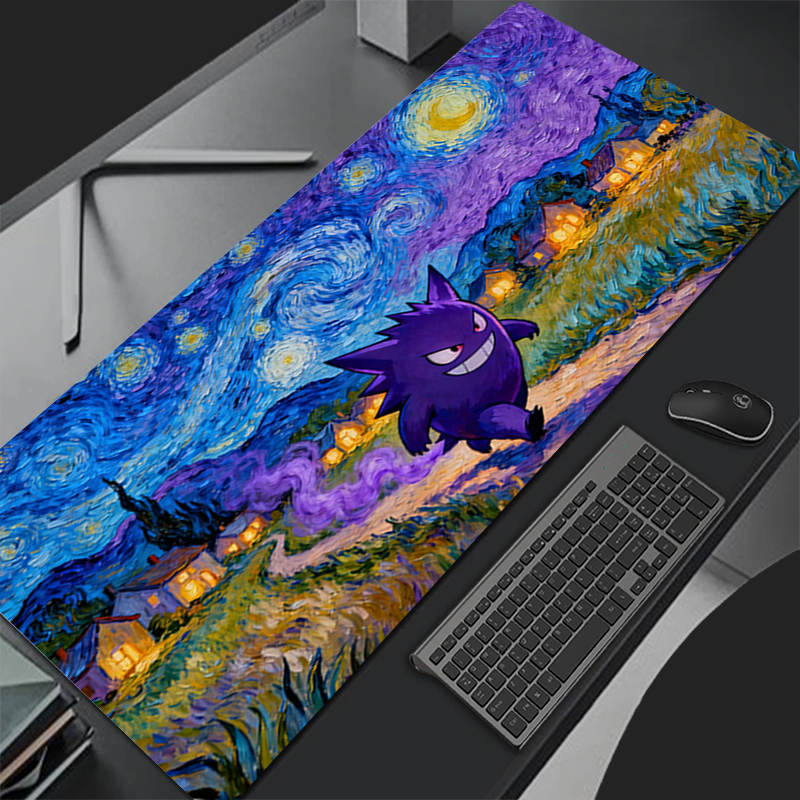 Anime Gengar Pokemon Pikachu C - Desk Setup Mat のレビューと価格