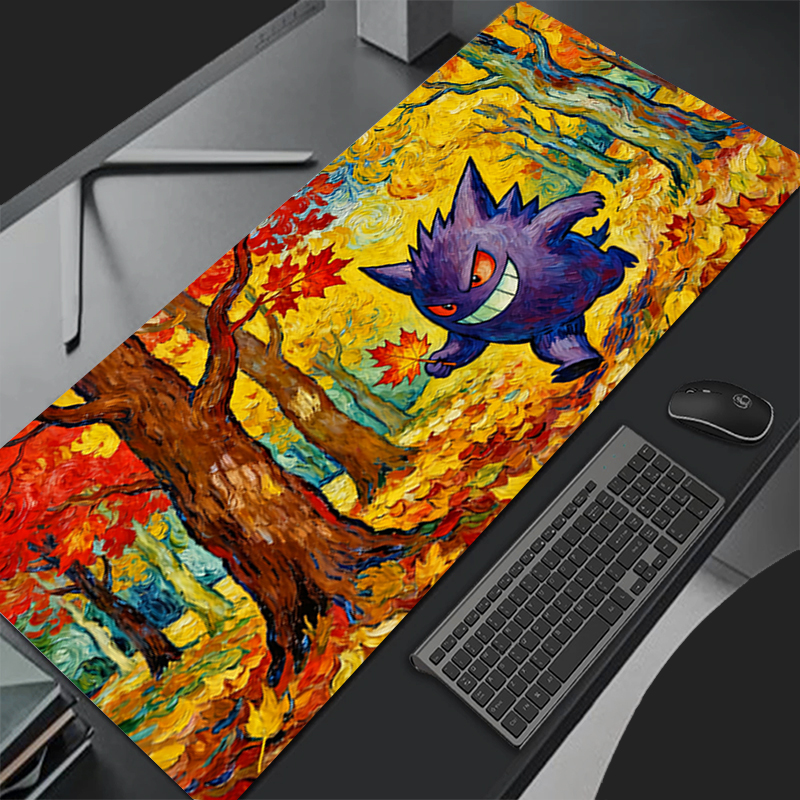 Anime Gengar Pokemon Pikachu C - Desk Setup Mat のレビューと価格
