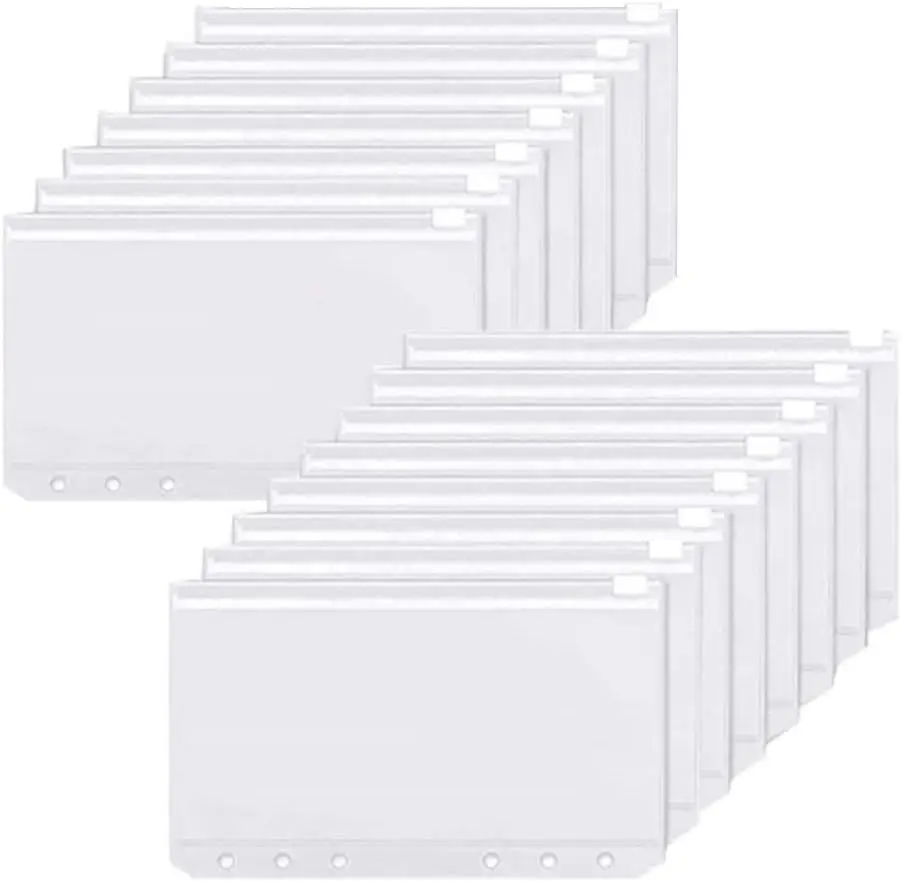 Binder Pockets A6 6-Hole Zippe - Ring Binder Box のレビューと価格
