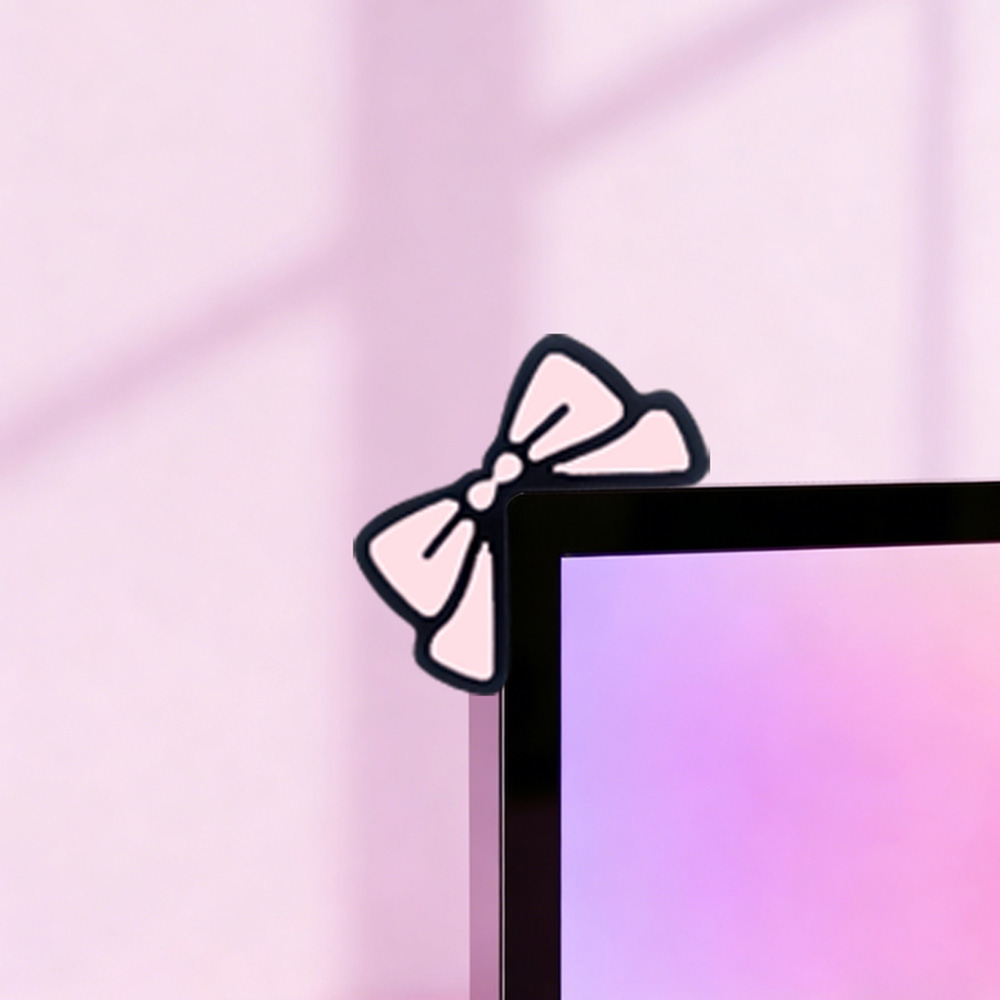 Cute Pink Bow Monitor Decor Ka - Desk Setup Accessories Aesthetic のレビューと価格