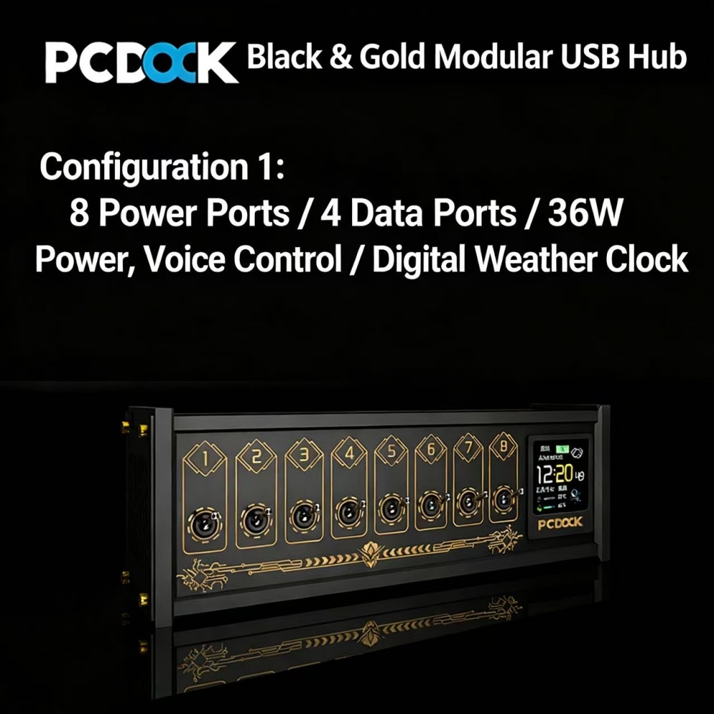 PCDOCK Block USB Desktop Power - Desk Setup With Laptop のレビューと価格