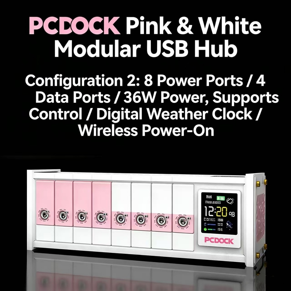 PCDOCK Block USB Desktop Power - Desk Setup With Laptop のレビューと価格