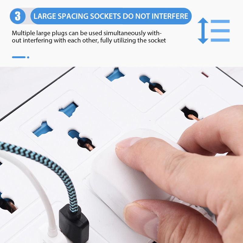 Power Multi Tap Universal Plug - Power Strip Flat のレビューと価格