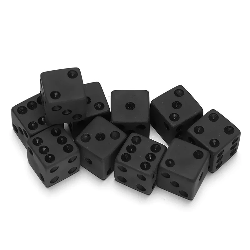 7pcs/lot Matte Black Dice Set  - Desk Setup Black のレビューと価格