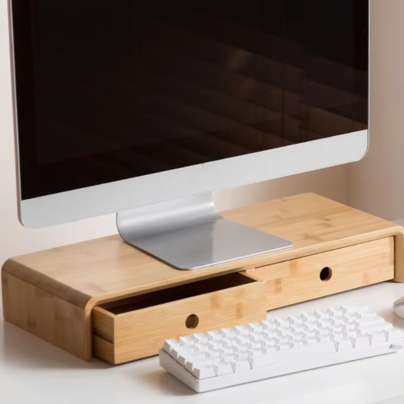 Bamboo Laptop Monitor Riser Ec - Desk Setup With Laptop のレビューと価格