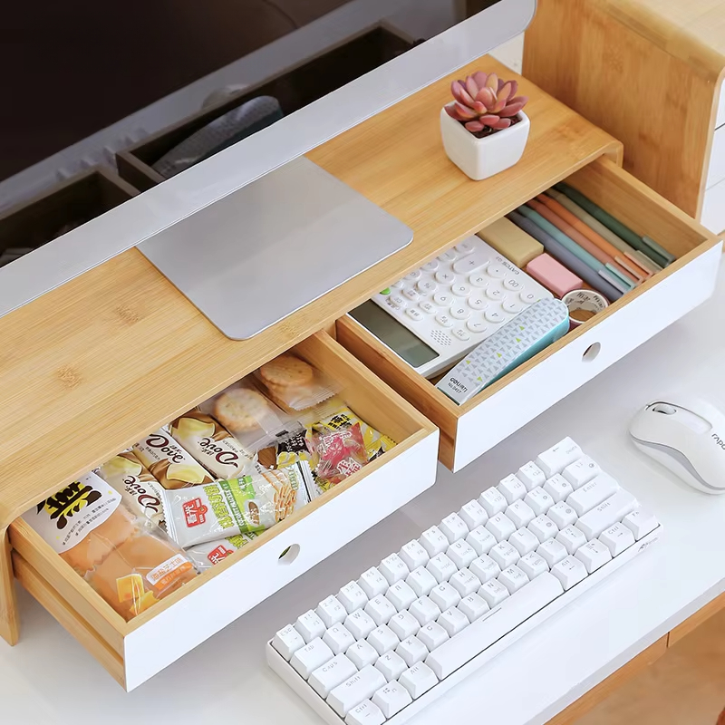 Bamboo Laptop Monitor Riser Ec - Desk Setup With Laptop のレビューと価格