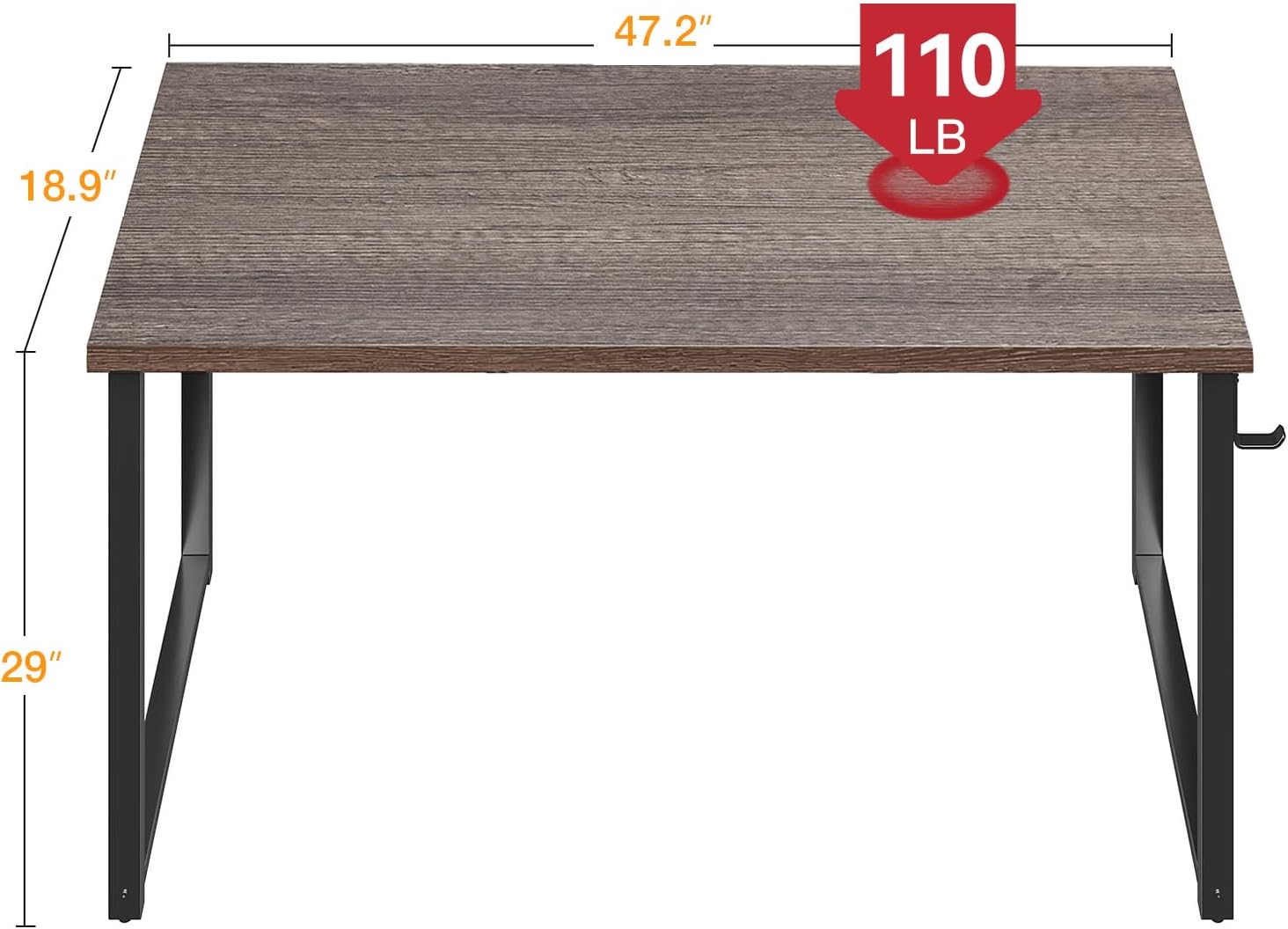 48 Inch Compact Computer Desk  - Desk Setup Oak のレビューと価格