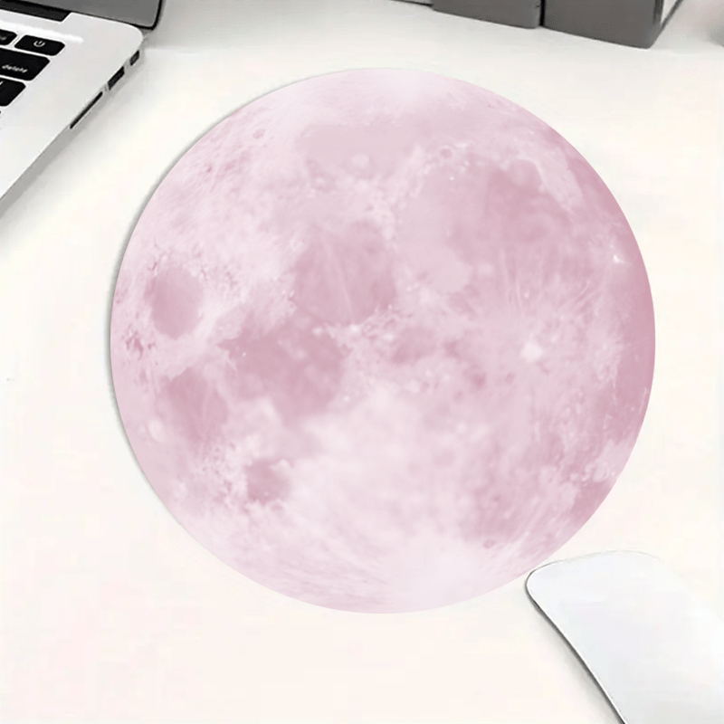 Moon pattern  round Mouse Pad  - Desk Setup Simple のレビューと価格