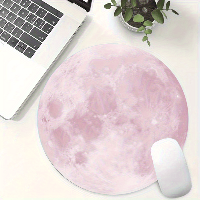 Moon pattern  round Mouse Pad  - Desk Setup Simple のレビューと価格