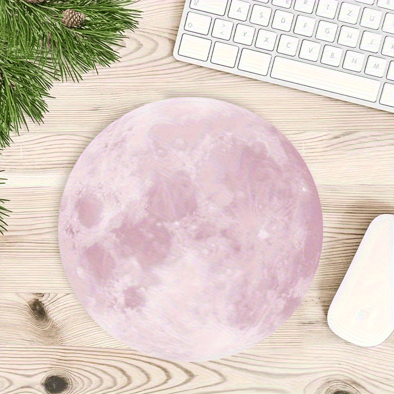 Moon pattern  round Mouse Pad  - Desk Setup Simple のレビューと価格