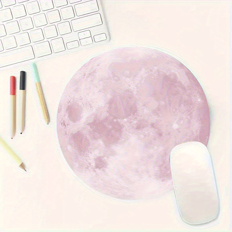 Moon pattern  round Mouse Pad  - Desk Setup Simple のレビューと価格