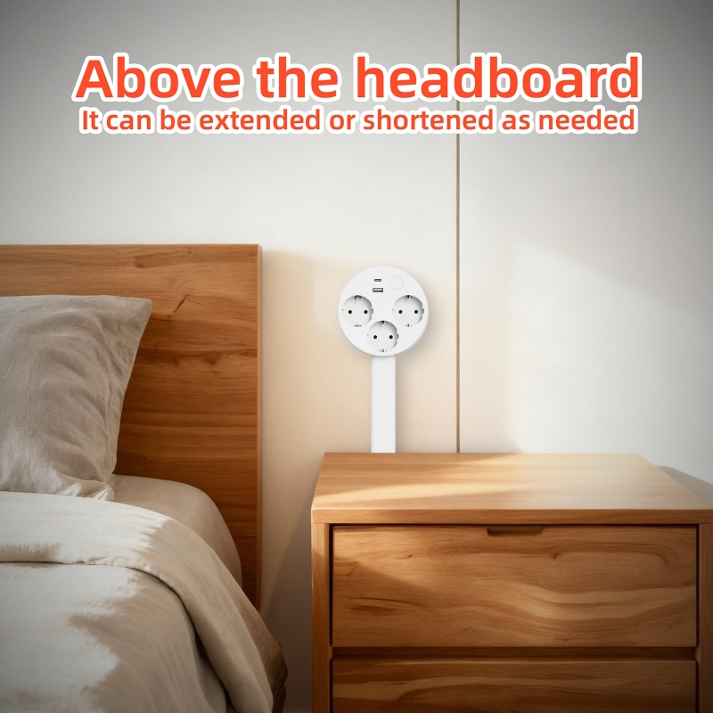 Retractable Socket Rotates Ele - Power Strip Flat のレビューと価格