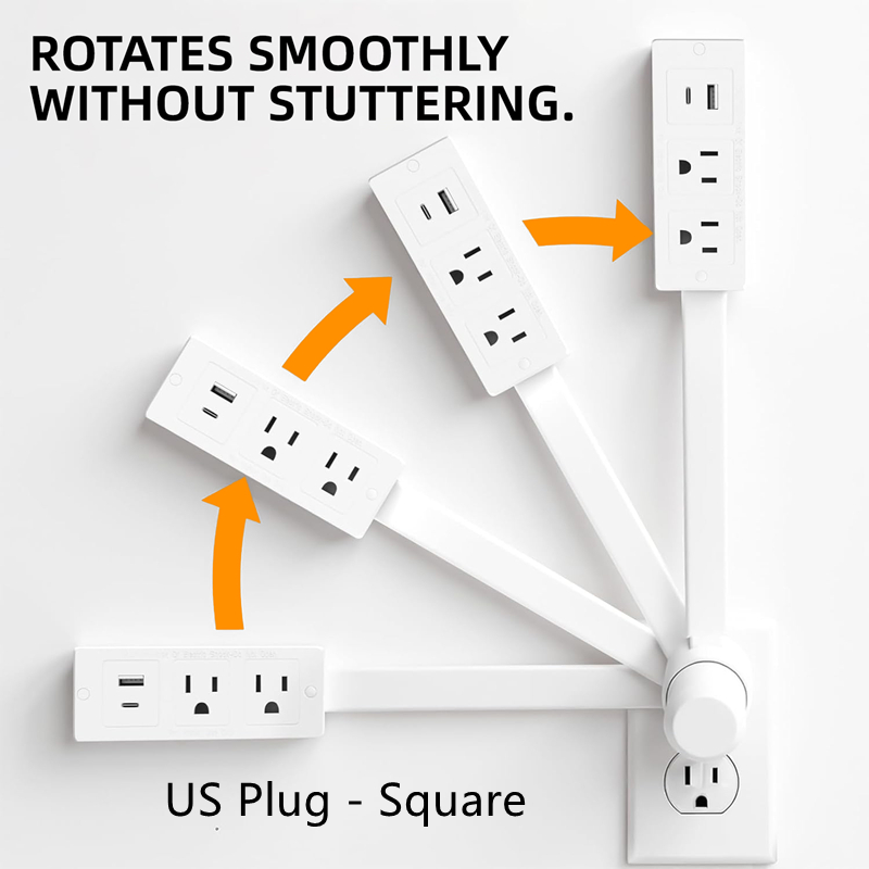 Retractable Socket Rotates Ele - Power Strip Flat のレビューと価格