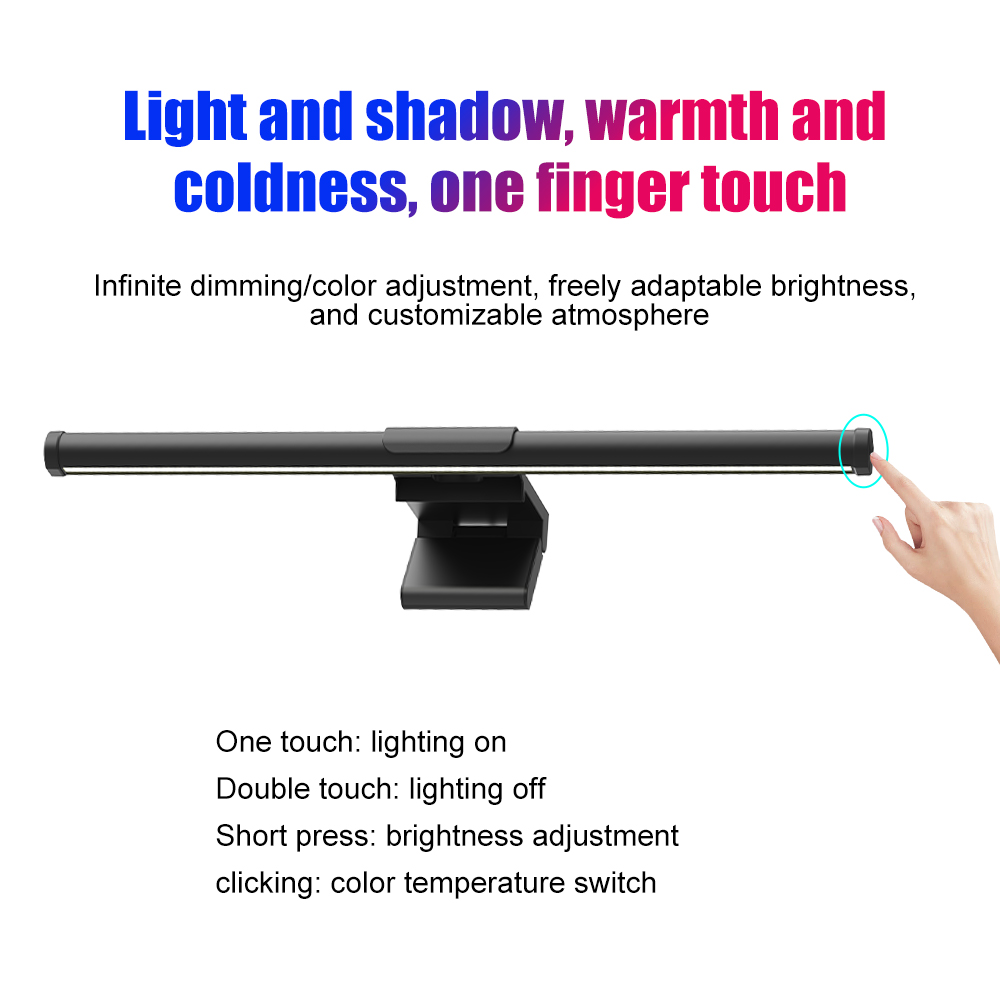 RGB Lightbar Monitor Light Bar - Desk Setup Black のレビューと価格