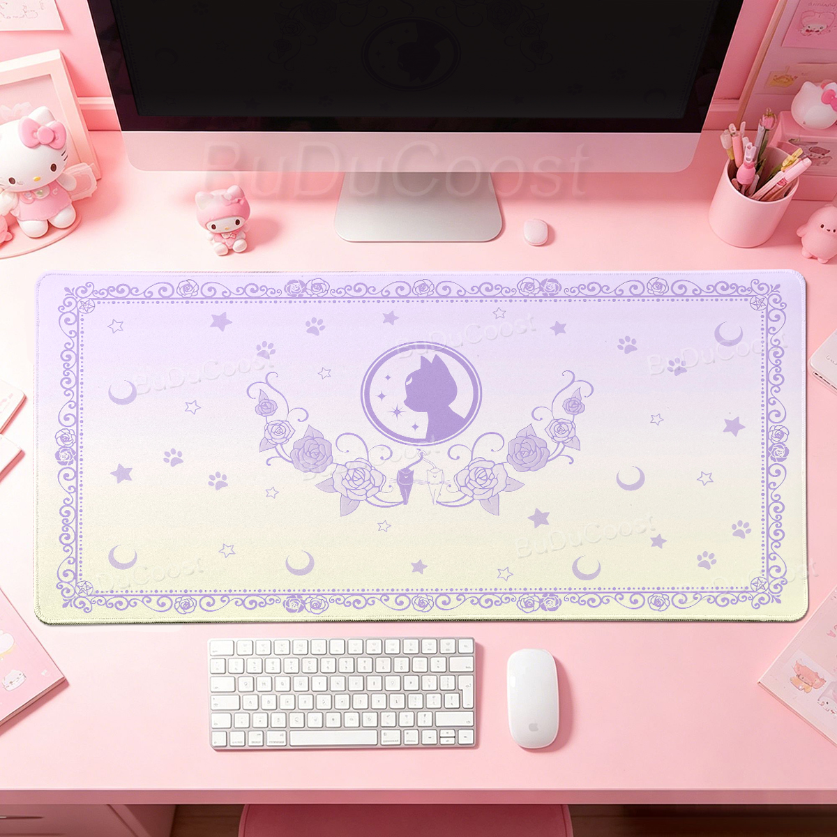Kawaii Anime Girls Pink Mouse  - Desk Setup Accessories Aesthetic のレビューと価格