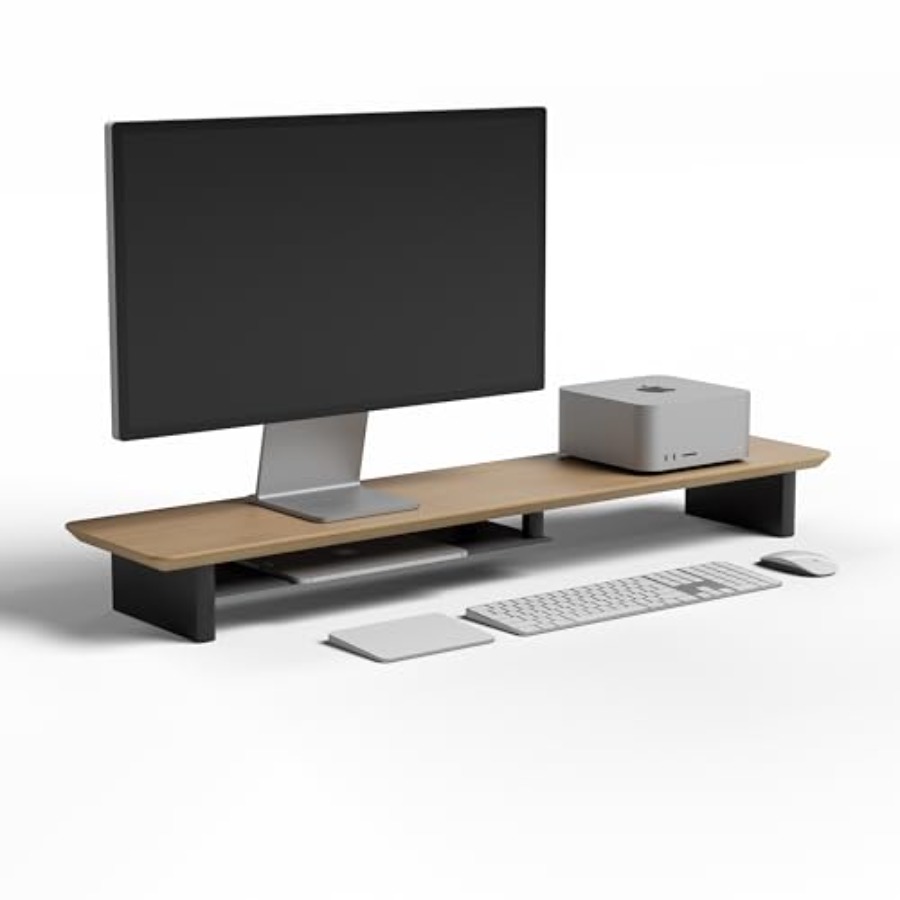 White Oak Dual-Tier Ergonomic  - Desk Setup Oak のレビューと価格