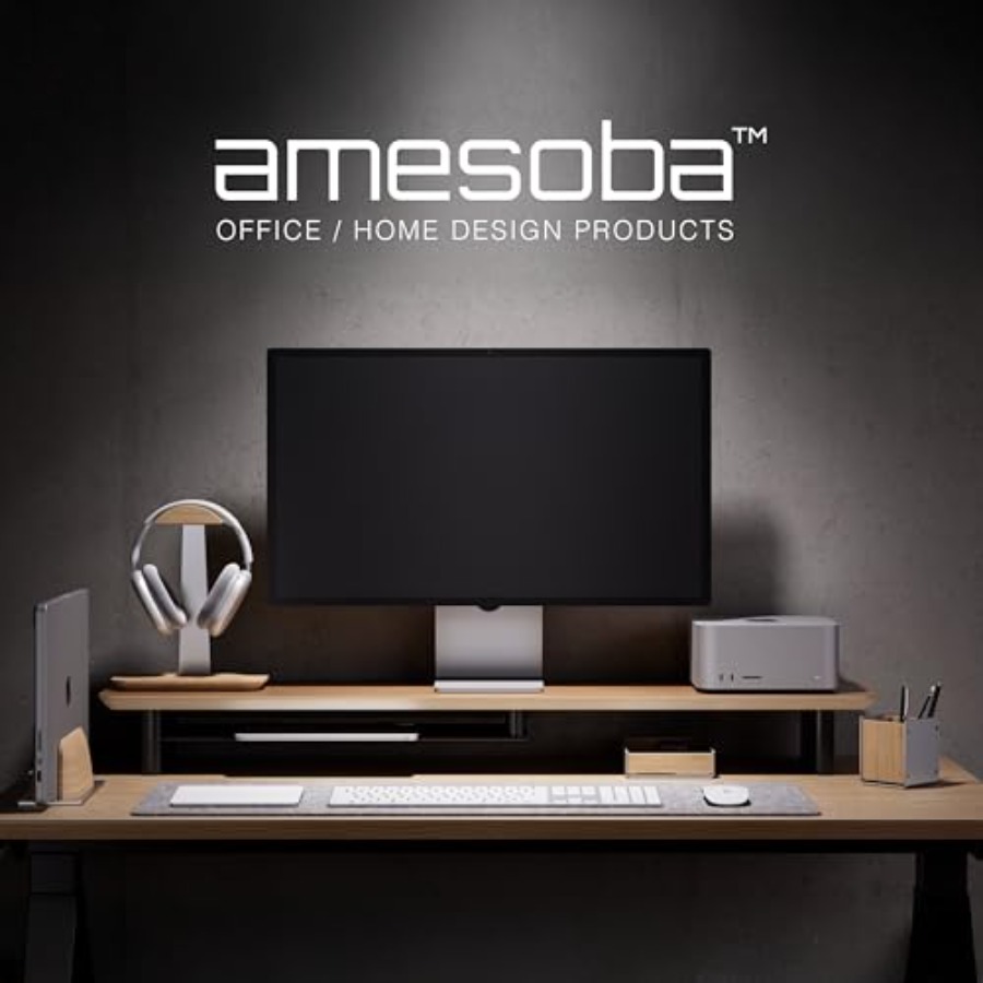 White Oak Dual-Tier Ergonomic  - Desk Setup Oak のレビューと価格