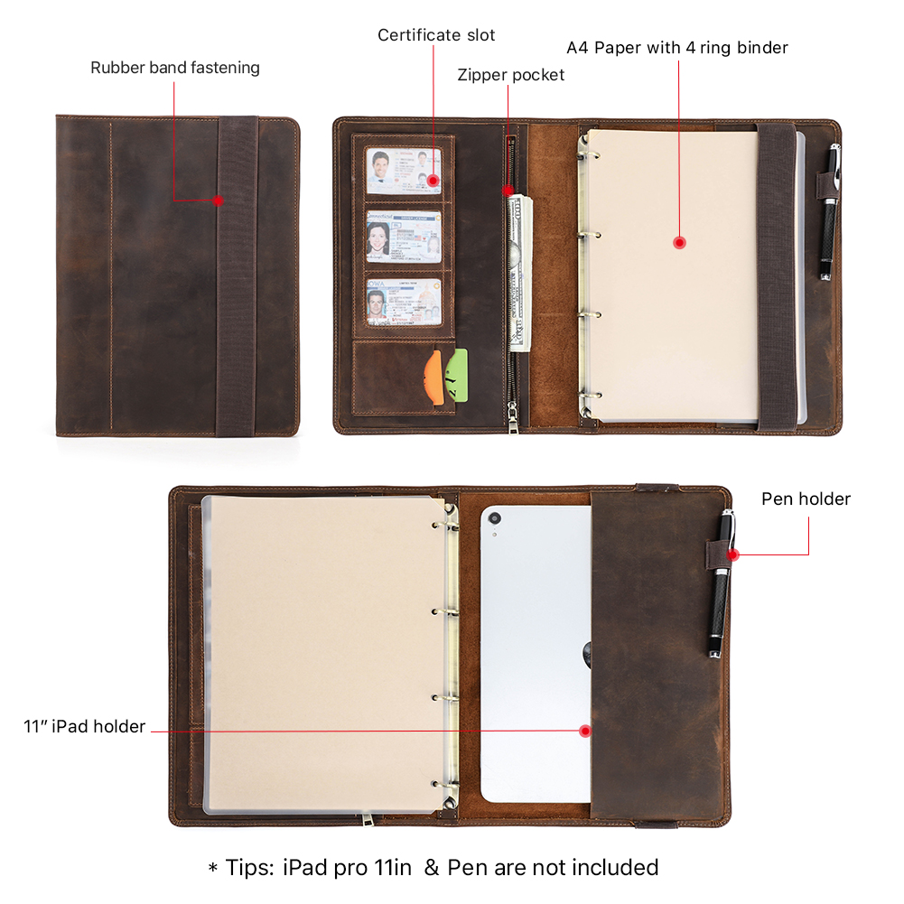Luxury Retro Business A4 Noteb - Ring Binder Box のレビューと価格