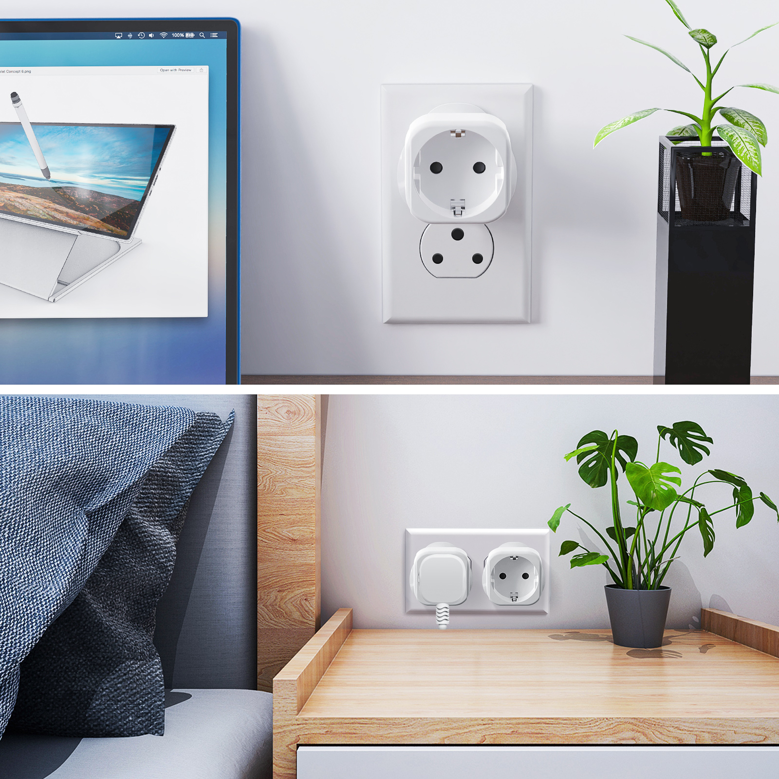 2PCS South Africa Travel Adapt - Power Strip Flat のレビューと価格