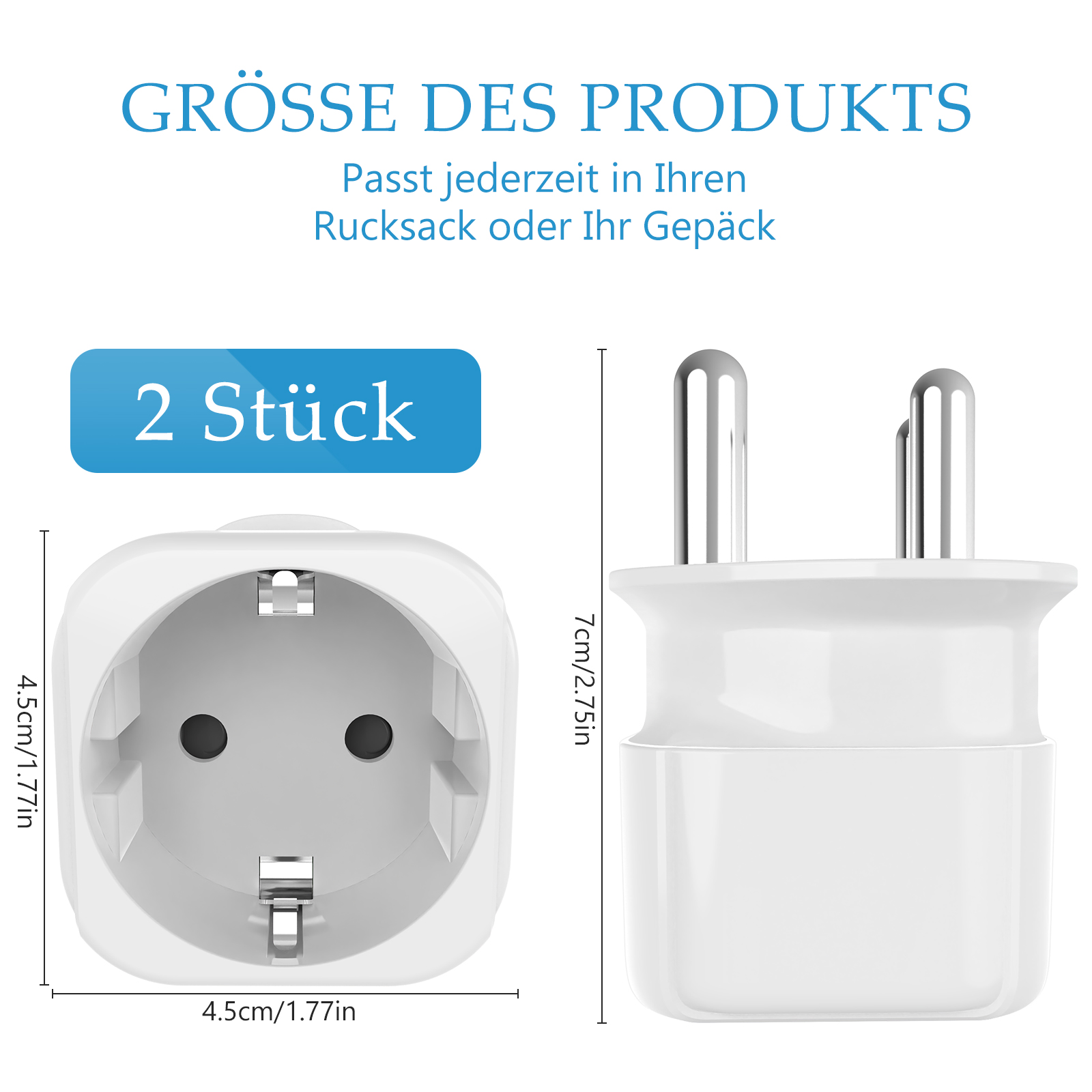 2PCS South Africa Travel Adapt - Power Strip Flat のレビューと価格