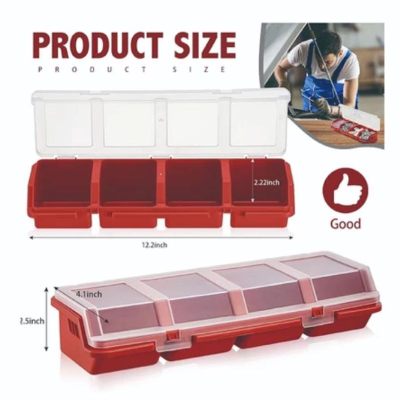 Screw Organizer Box Blue Red B - Cable Box Organizer のレビューと価格