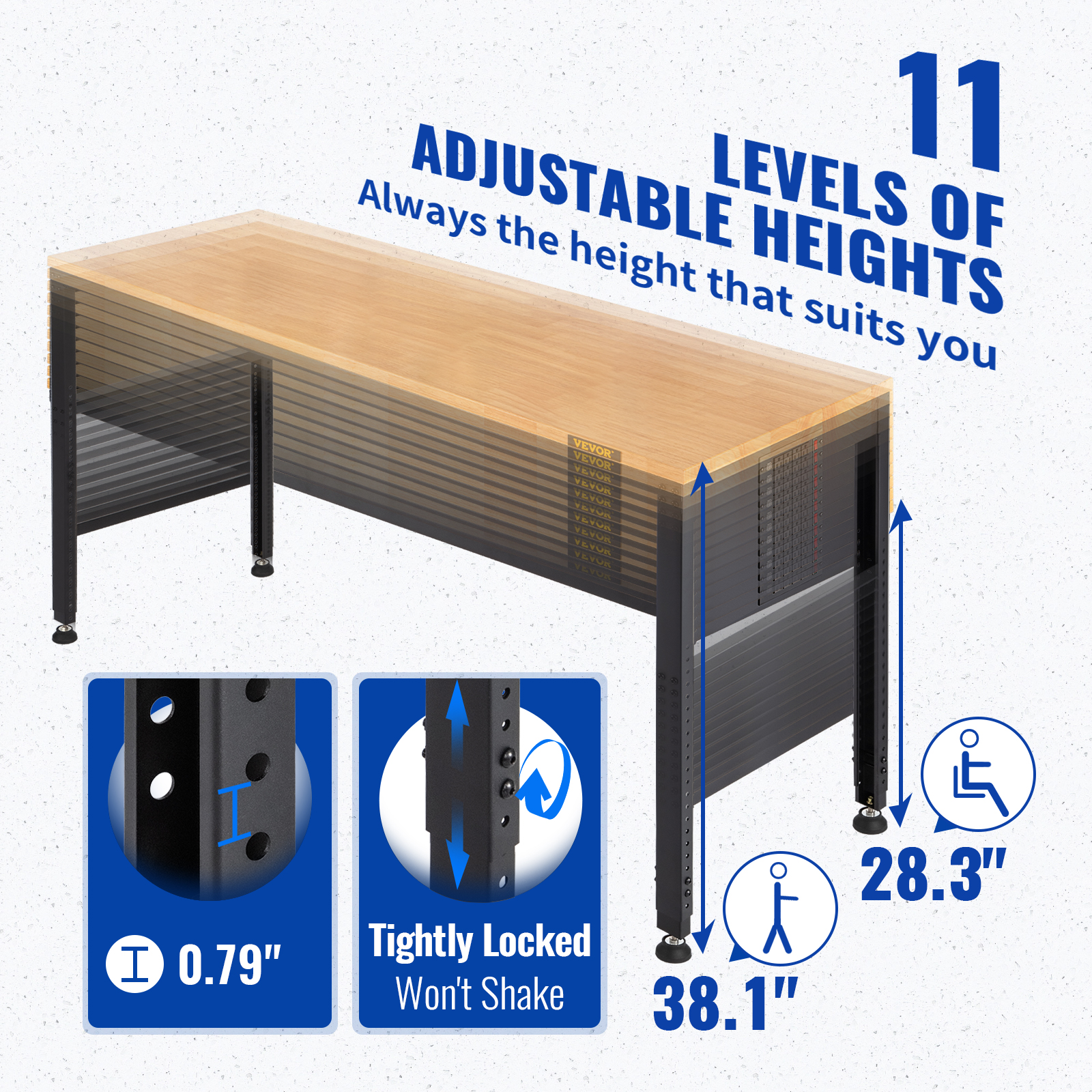 SucceBuy 72cm Woodworking Work - Desk Setup Oak のレビューと価格