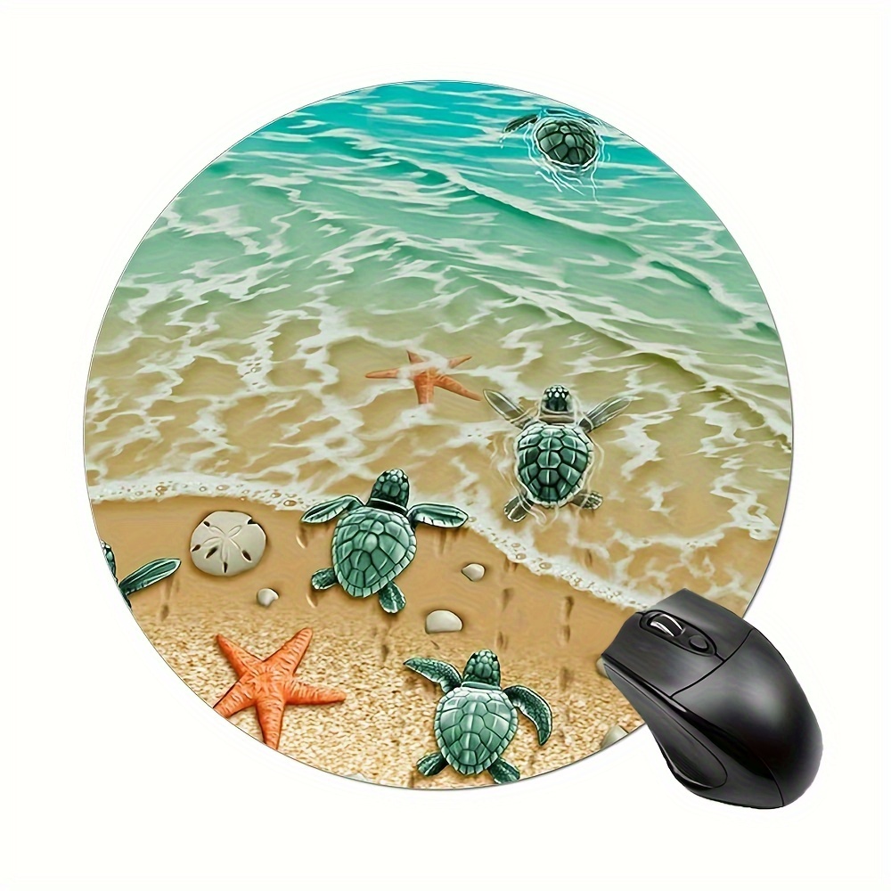 Adorable Turtle Starfish Round - Desk Setup Productivity のレビューと価格